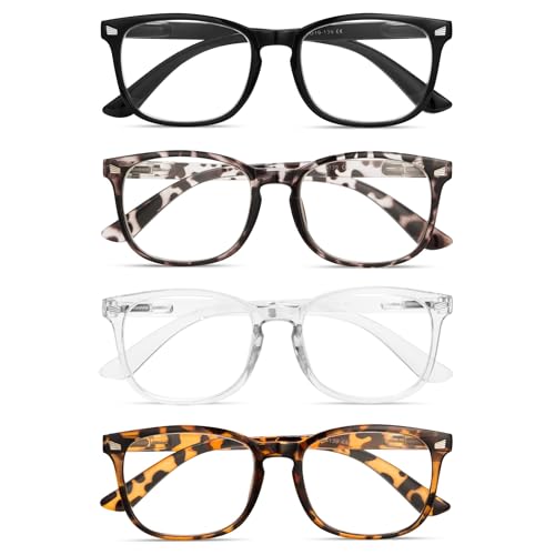 BLS BLUES Reading Glasses for Women for Home, Office & Driving - HD Clear Readers with Blue Light Blocking Protection