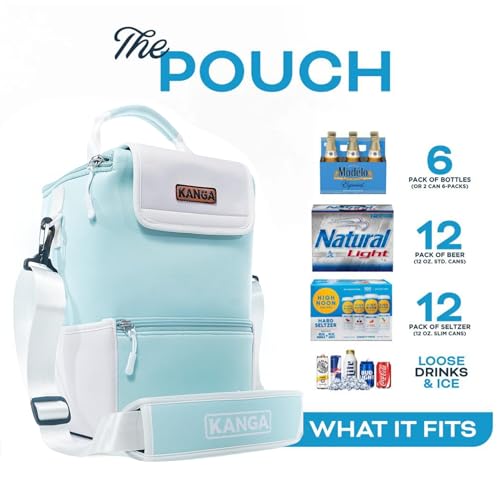 Kanga Insulated Cooler Bag - Soft Cooler Bag - 6 or 12 Can Beer and Seltzer Drink Cooler - Insulated Leak Proof and Durabi...