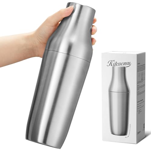 Kitessensu Hybrid Cocktail Shaker | Vacuum Insulated Stainless Steel Martini Shaker with Double Wall Martini Cup | Integra...