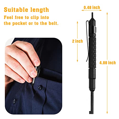 JOTOVO Oversize Tactical Police Pocket Cuff Key Universal Handcuff Key, Extend Durable Pocket Cuff Key with Black Finish F...