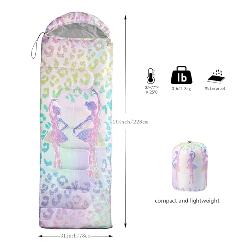 BSNTHO Camping Sleeping Bags,3 Season Warm & Cool Weather,Lightweight,Waterproof Sleeping Bags for Adults & Kids,Travelin...