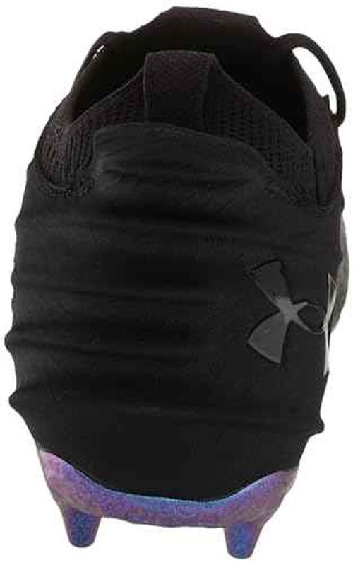 Under Armour Men's Blur Smoke Suede 2.0 MC, (001) Black/Mod Gray/Black, 16, US