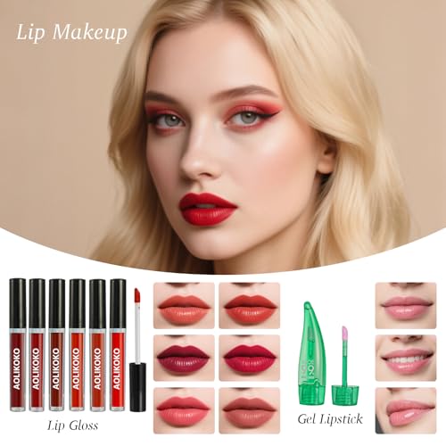 All in One Makeup Kit for Women Full Kit,Makeup Set for Women, Includes Eyeshadow Palette/Foundation/Lipstick/Eyeliner/Mas...