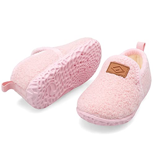 Lefflow Toddler Slippers Boys Girls House Shoes Slip on Baby Sock Shoes Lightweight Outdoor Walking Shoes