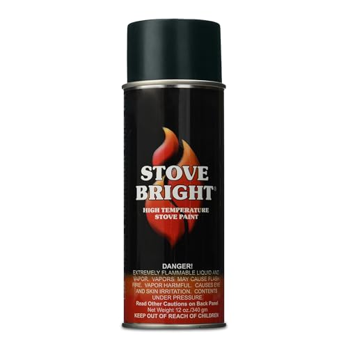 Stove Bright 6304 Stove Bright High Temperature Flat Black Stove Paint