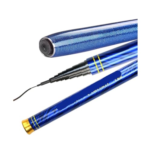 NIXWORTAL Fishing Rod Ultralight Freshwater Stream Hand Pole 2.7/3.6/4.5/5.4/6.3/7.2 Meters Carbon Fiber Pattern Telescopi...