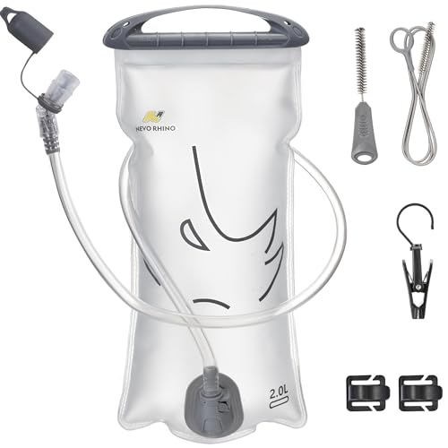 N NEVO RHINO Hydration Bladder 2L-3L,Water Reservoir for Hiking Backpack Leak Proof Water Storage Bladder,BPA-Free Water P...