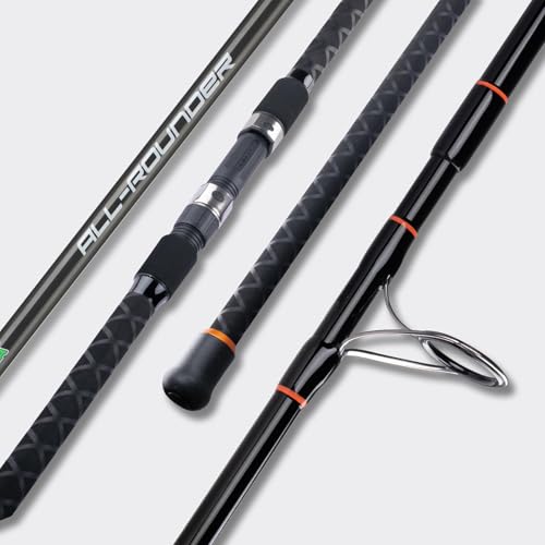LITTMA All Rounder Graphite Composite Surf Fishing Rod - Lightweight and Durable 2-Piece Design - Ergonomic M/MH Spinning ...