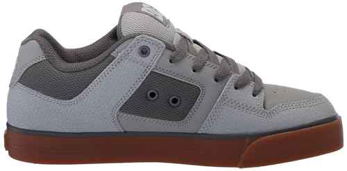 DC Men's Pure Casual Skate Shoe Carbon/Gum 9