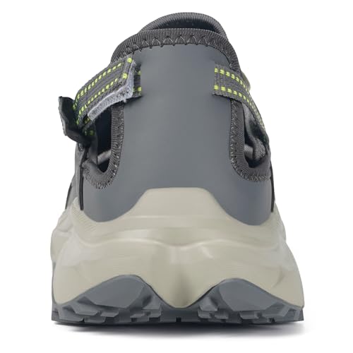 Mens Amphibious Water Shoes Outdoor Hiking Sandals Quick Dry Swim Beach Aqua Shoes Closed Toe Non-Slip for River Fishing S...