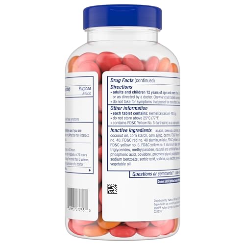 TUMS Chewy Bites Chewable Antacid Tablets for Ultra Strength Heartburn Relief, Mixed Fruit - 200 Count