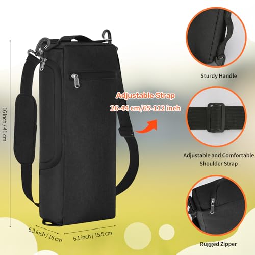 Golf Cooler Bag for Men Women, Small Soft Insulated Beer Cooler Holds 6 Pack of Cans or Two Wine Bottles, Portable Golf Ac...