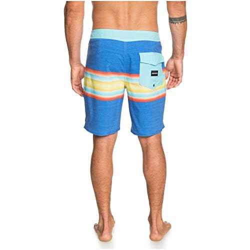 Quiksilver Mens Highline Six Channel 19 Boardshort Swim Trunk