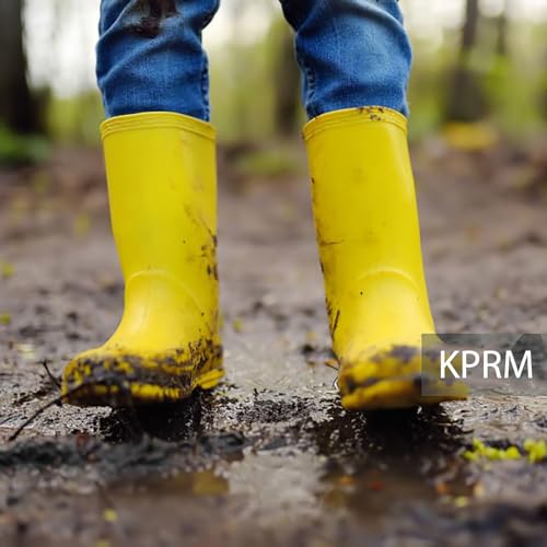 Kprm Women's Rain Boots Waterproof Mid Calf Rubber Garden Boots for Women Outdoor Mud Work with Comfort Insole