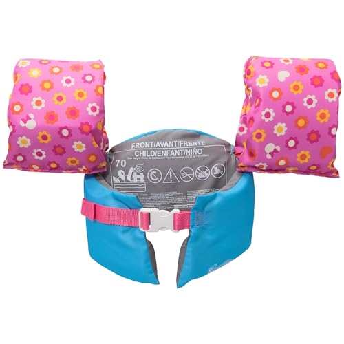 SwimWays Disney Minnie Swim Trainer, US Coast Guard Approved Life Vest Kids Swim Vest, Arm Floaties & Life Jackets for Kid...