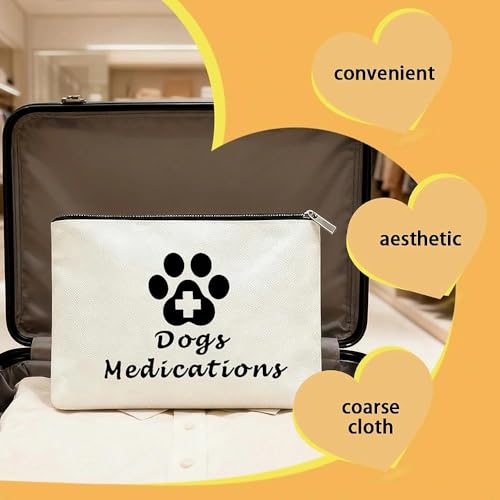 Dogs Medications Makeup Bags for Veterinarian Appreciation Retirement Gift Vet Techs Gift for Dog Pet Lovers Birthday Chri...