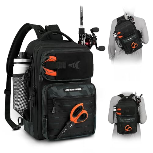 KastKing BlowBak Tactical Sling Tackle Bag-Lightweight Fishing Backpack Storge Fishing Gear and Equipment,Gift for Men