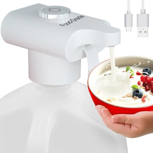 Automatic Drink Dispenser, Milk Dispenserfor Fridge Gallon, USB Rechargeable Food-Grade Touchless Beverage Dispenser-Elect...