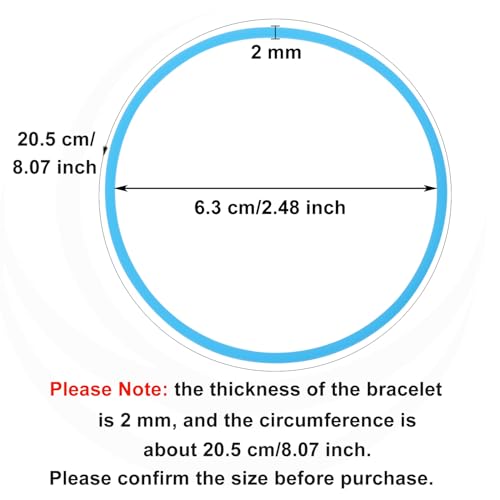 Penta Angel Silicone Jelly Hair Tie Bracelet 30Pcs Adult Size Retro Solid Neon 80s Style Costume Wrist Band Elastics for M...