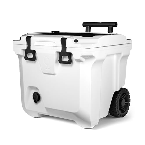BrüMate BrüTank Wheeled Hard Cooler with Built-in 3-Gallon Drink Dispenser Tank & Tap | 7+ Day Ice Retention | Perfect for...
