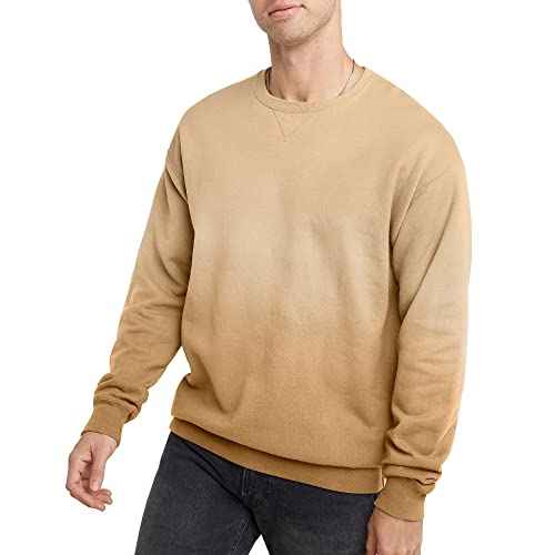 Hanes mens Oversized Sweatshirt, Comfortwash Boyfriend Crewneck Sweatshirts, Garment-dyed Fleece (S?2xl)