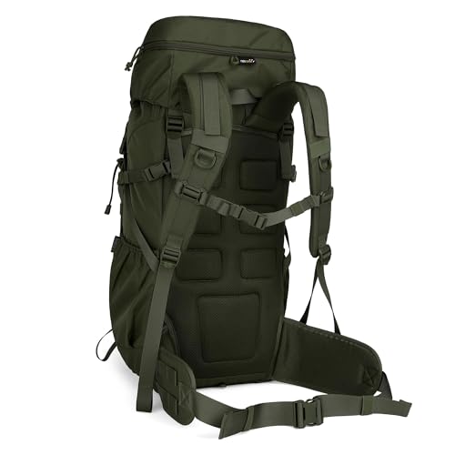Mardingtop 50L Hiking Backpack,Backpacking Backpack with Rain Cover for Hiking,Backpacking,Rucking,Camping,Survival