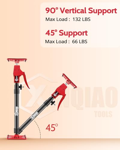 XINQIAO Cabinet Jacks for Installing Cabinets, Light Duty Third Hand Tools Adjustable Support Pole from 15.7 in to 27.6 i...
