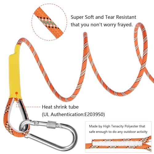 X XBEN Outdoor Climbing Rope 10M(32ft) 20M(64ft) 30M(96ft) 50M(160ft) 70M(230ft) 152M(500FT) 352M(1000FT) Static Rock Clim...