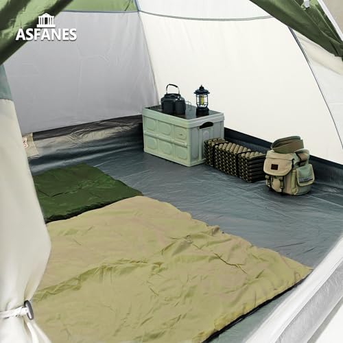 ASFANES Screened Camping Tent, 4/6 Person Waterproof, Haven Tent, Backpack Double Layer Camping Tents with Canopy, Easy Se...