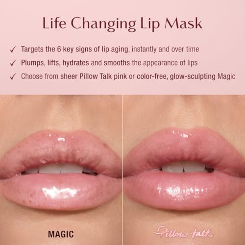 Charlotte Tilbury Life Changing Lip Mask - Multi-Purpose Plumping Mask to Smooth, Hydrate & Soften Dry Lips - Fragrance-Fr...