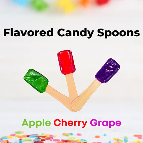 140 Piece Multi-Colored Snow Cone/Shaved Ice Kit - Includes 40 (12oz) Yellow, Pink, Green and Blue Cups, 50 Candy Spoons, ...