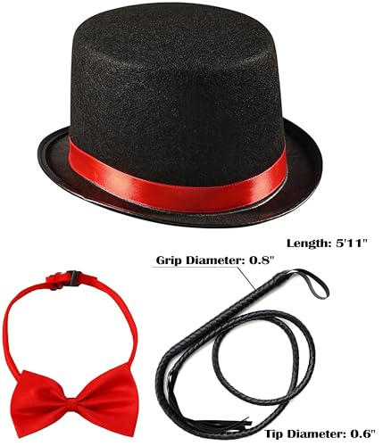 Kids Ringmaster Costume Circus Ring Master Cosplay Vest-Front Coat Outfit Halloween Dress Up 3-12 Years