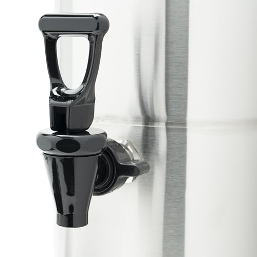 Winco SSBD-5 Stainless Steel Ice Tea Dispenser, 5-Gallon,Medium