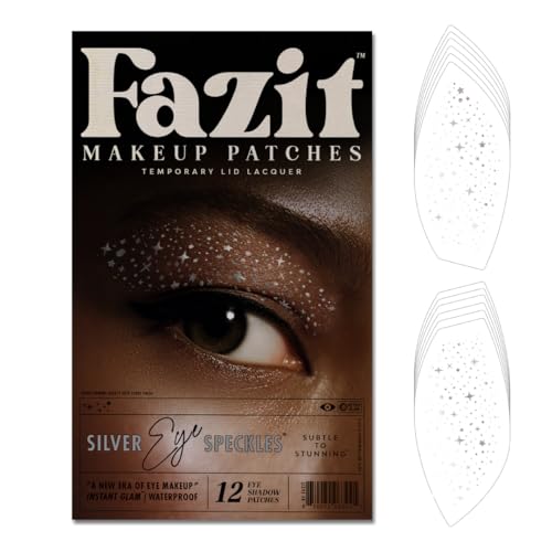 Fazit Makeup Patches - Silver Eye Speckles - Glow Up Make-Up Patches - Cute Glitter Makeup Accessories for Women - Cosmeti...
