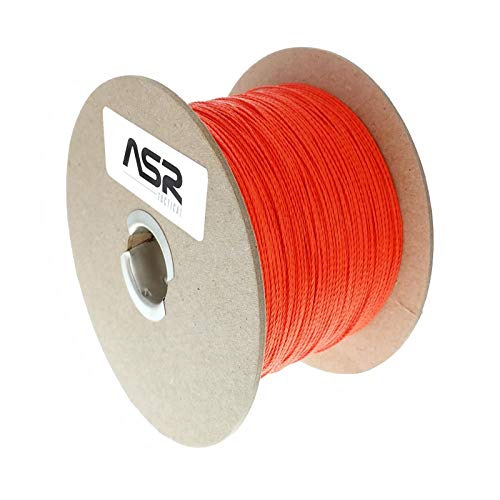ASR Tactical Braided Kevlar 200lb Strength Survival Cord Rope - 50ft Red