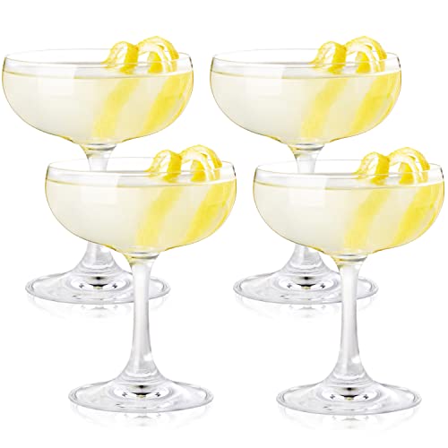 True Coupe Glass, Martini Glasses for Cocktail Party, Perfect for Espresso Martini, Manhattan, Champagne, Elegant 7 oz Gla...