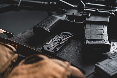 Smith & Wesson M&P Repo 8in High Carbon S.S. Assisted Folding Knife with 3.2in Tanto Blade and Aluminum/Overmold Handle fo...