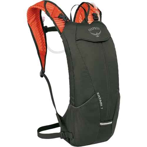 Osprey Katari 7L Men's Biking Backpack with Hydraulics Reservoir, Green Creek