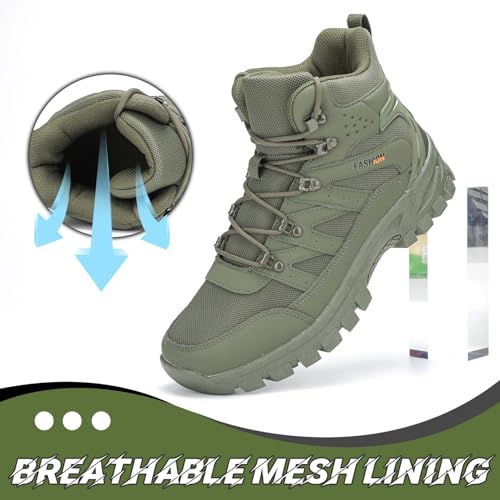 POGEPE Men's Hiking Boots Hiking Shoes,Waterproof Outdoor Trekking Backpacking Mountaineering Boots 8061