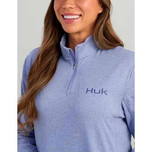 HUK womens Coldfront+ 1/4 Zip, Performance Fishing Jacket for Women