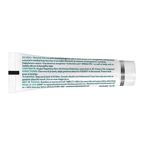 Be Smart Get Prepared SILVEX Wound Gel