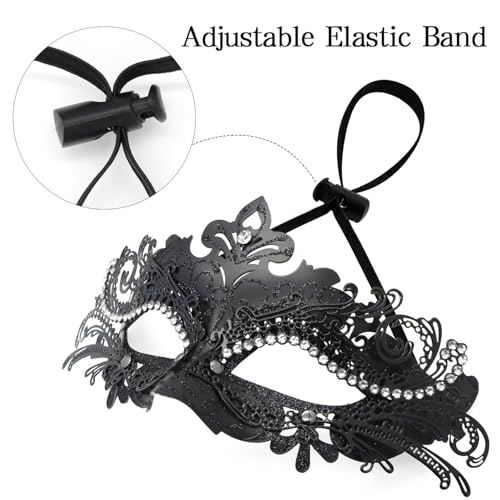 Coddsmz Couple Masquerade Mask Set - Venetian & Mardi Gras Mask for Women & Men