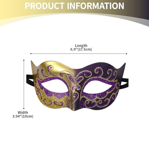 OIDEA Retro Venetian Masquerade Mask for Men: Vintage Carnival Venetian Mask Costume Cocktail Party Mardi Gras Mask