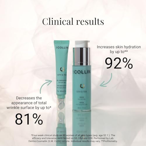 G.M. COLLIN City D-Tox Serum | Urban Face Serum | Hydrates & Visibly Reduces Fine Lines & Revitalizes Dull Skin | Restores Skin Comfort