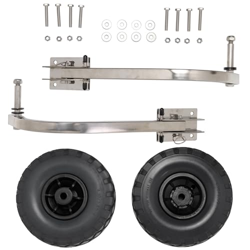 BRIS Stainless Steel Boat Transom Launching Wheel for Inflatable Boat