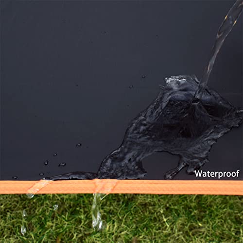 GEERTOP Ultralight Tent Footprint Waterproof Black Tent Tarp Ground Sheet Mat for Under Tent, Camping, Backpacking, Hikin...