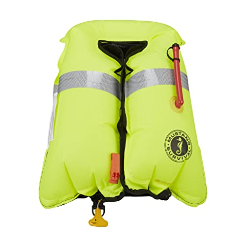 Mustang Survival - HIT Inflatable Work Vest for Adults (Orange & Black - One Size Fits All), Auto Hydrostatic, Enhanced Mo...