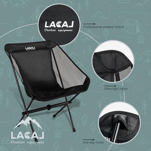 G2 GO2GETHER Ultra-Light Folding Camping Chair, All-Aluminum Frame, Surper Breathable Fabric, Easy to Carry, Compact Stora...