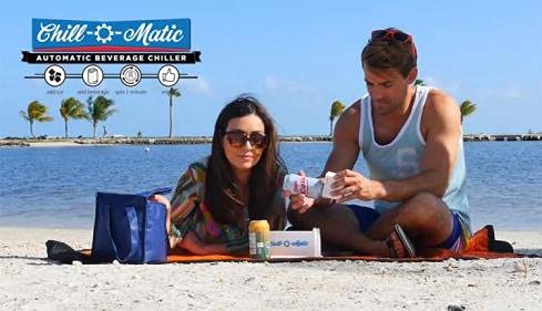 Chill-O-Matic Instant Beverage Cooler, Chill Drinks in 60 Seconds with this Portable Cooling Device - Perfect for Outdoor ...