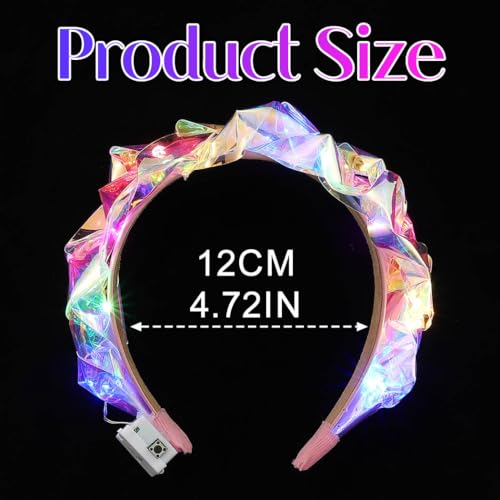 Kilshye Light Up Headbands LED Headpiece Rave Hair Accessories